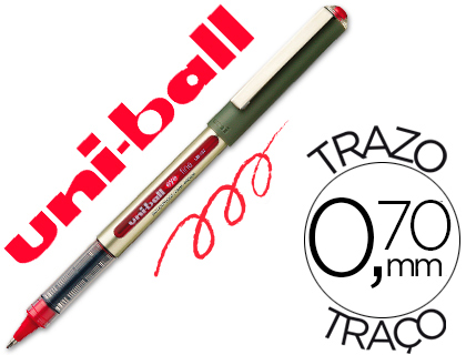 Bolígrafo roller uni-ball eye UB-157 tinta roja 0,7 mm.